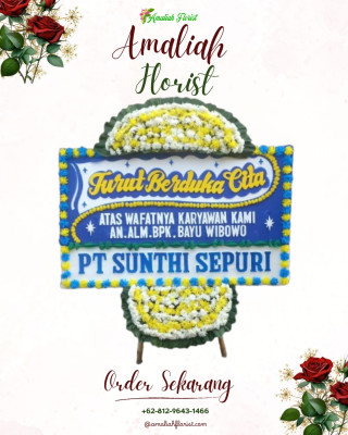 Papan Bunga Duka di Purba