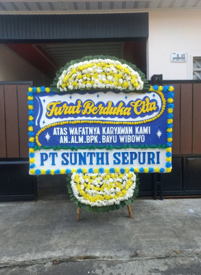 Papan Bunga Duka di Purba